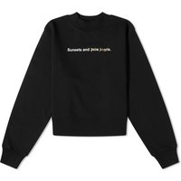 Sweater Palm Angels Sunset Fitted Crewneck Sort | PWBA016F23FLE0011001, 1
