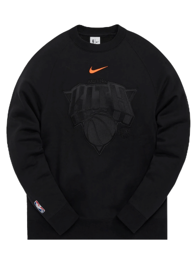T-shirt KITH & Nike For New York Knicks Fleece Crewneck Sort | CZ5611 010