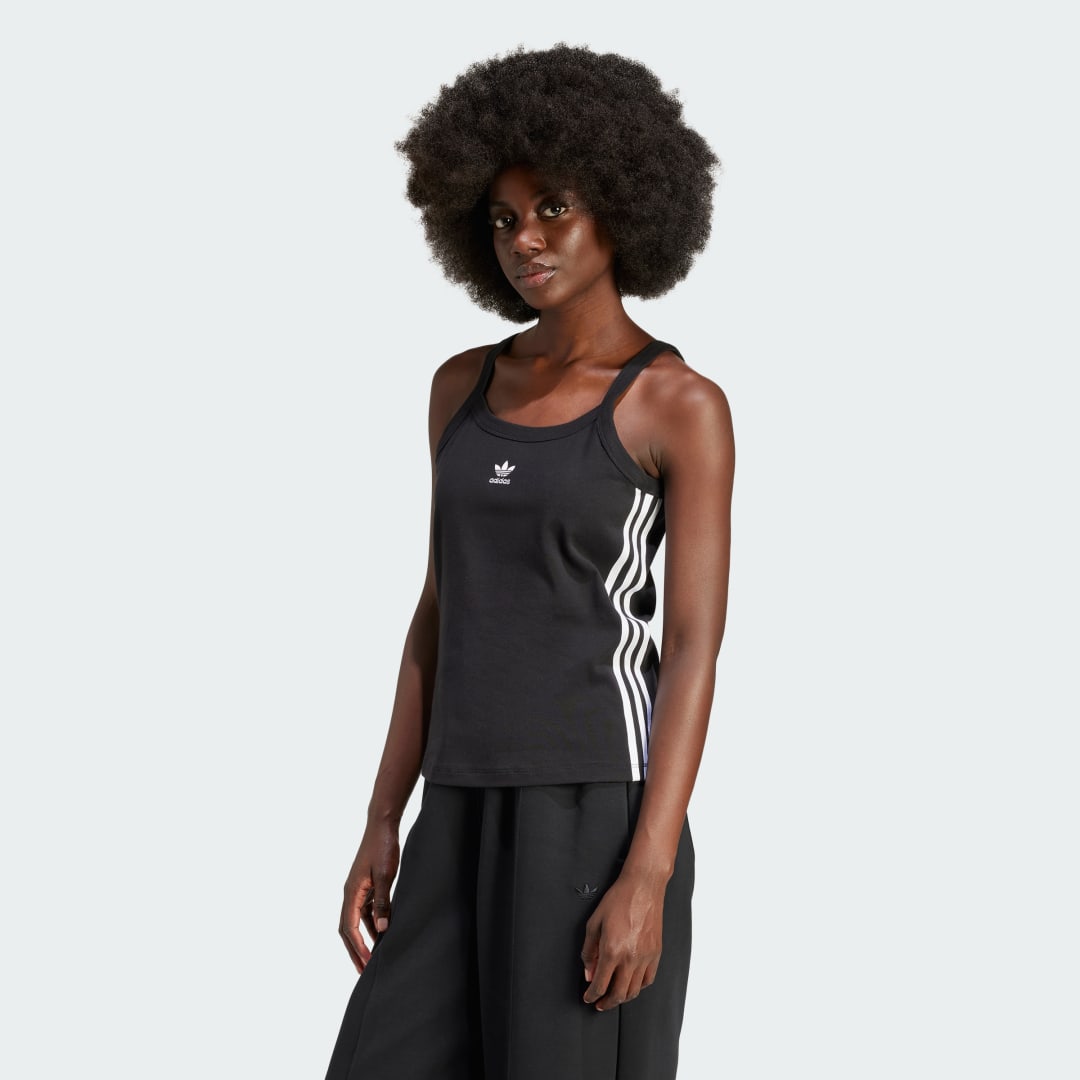 Tanktop adidas Originals 3-Stripes Tank Top Sort | IU2431, 1