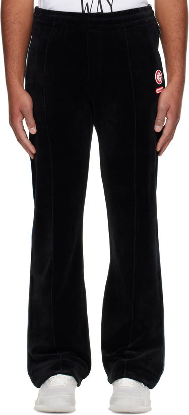 Joggingbukser Casablanca Gradient Piping Velour Track Pants Sort | M-AW25-JTR-300-01, 0