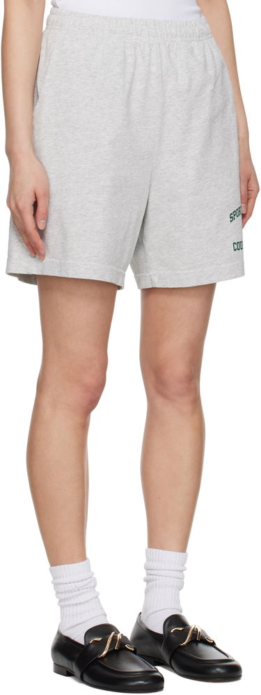 Shorts Sporty & Rich Sporty & Rich Varsity Crest Gym Shorts Grå | SH039606218GY03, 4