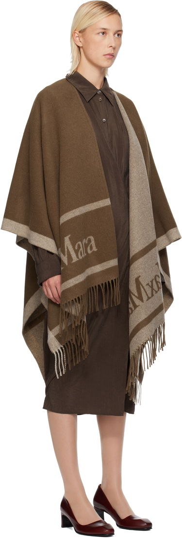 Tørklæde Max Mara Hilde Poncho Scarf Brun | 2524546071600, 1