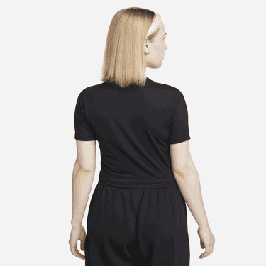 Crop top Nike Essential Slim Crop Swoosh Tee Sort | FB2873-010, 2