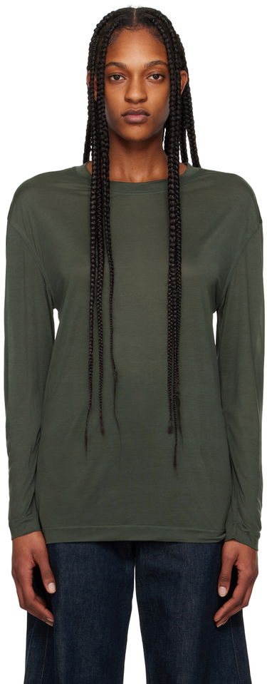 T-shirt LEMAIRE Soft Long Sleeve T-Shirt Grøn | TO1171 LJ1011, 0