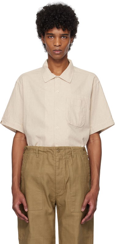 Skjorte Engineered Garments Engineered Garments Camp Shirt Beige | 25S1A004, 0