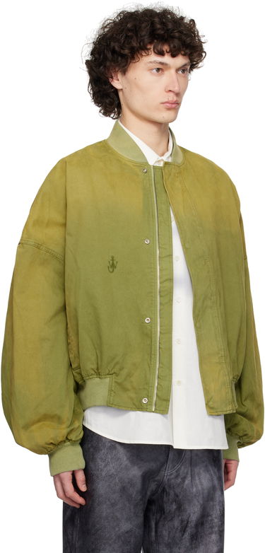 Bomberjakke JW Anderson JW Anderson Relaxed Cotton Bomber Jacket Grøn | JK0382-PG1767, 1
