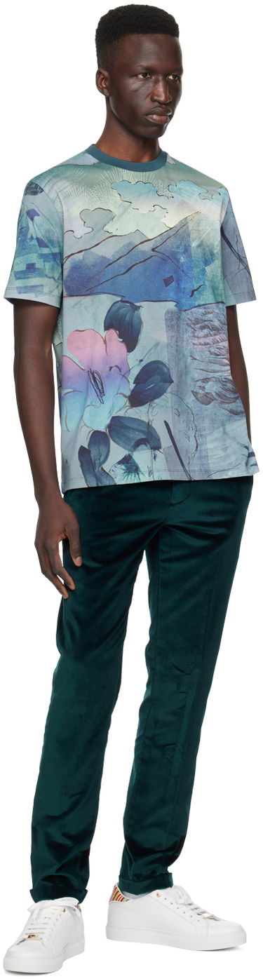 T-shirt Paul Smith Paul Smith Printed T-Shirt Blå | M1R-919T-MP4275-47, 3