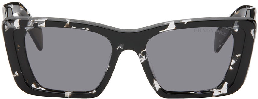 Solbriller Prada Tortoiseshell Square Sunglasses Sort | 0PR 08YS 8056262085301, 0