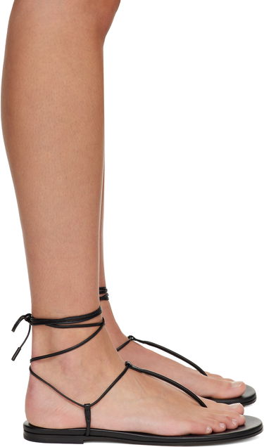 Sneakers og sko Gianvito Rossi Gwyneth Flat Sandals Sort | G31714-05CUO-NAP, 0