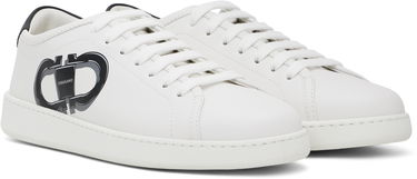 Tøj FERRAGAMO Ferragamo Double Gancini Hvid | 780991, 3