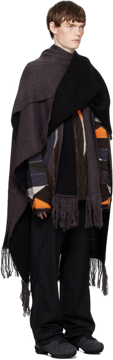 Tørklæde KIKO KOSTADINOV Kiko Kostadinov Tarr Fringed Throw Scarf Grå | KKAW25KN07-110, 1