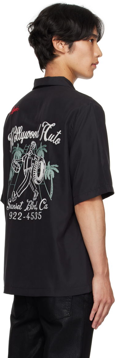 Skjorte AMIRI AMIRI 'Hollywood Auto' Bowling Shirt Sort | AMSTCA1166, 2