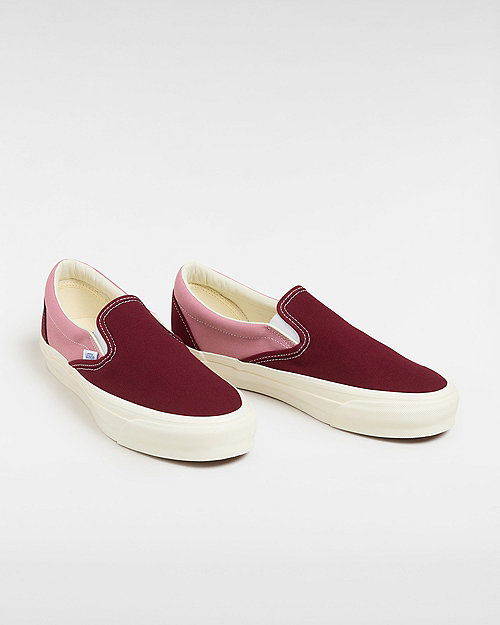 Sneakers og sko Vans Premium Slip-on 98 Shoes (maroon/pink) Unisex Pink, Size 2.5 Bourgogne | VN000CSE5T2, 1