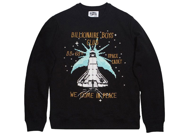 Sweater BILLIONAIRE BOYS CLUB Billionaire Boys Club BB Shuttle Crew Sweater Sort | 8718312BLK