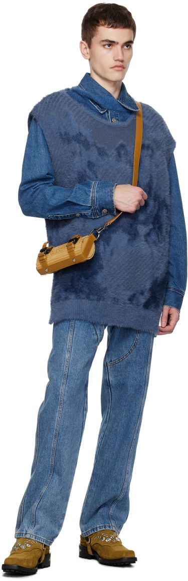 Sweater Feng Chen Wang Feng Chen Wang Landscape Painting Vest and Denim Jacket Set Blå | FUF16KT03, 3