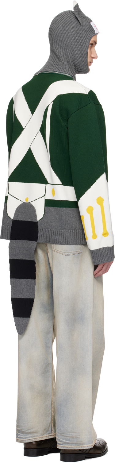 Sweater Charles Jeffrey Loverboy Charles Jeffrey LOVERBOY Knit Balaclava and Toy Soldier Sweater Grøn | 54090101, 2