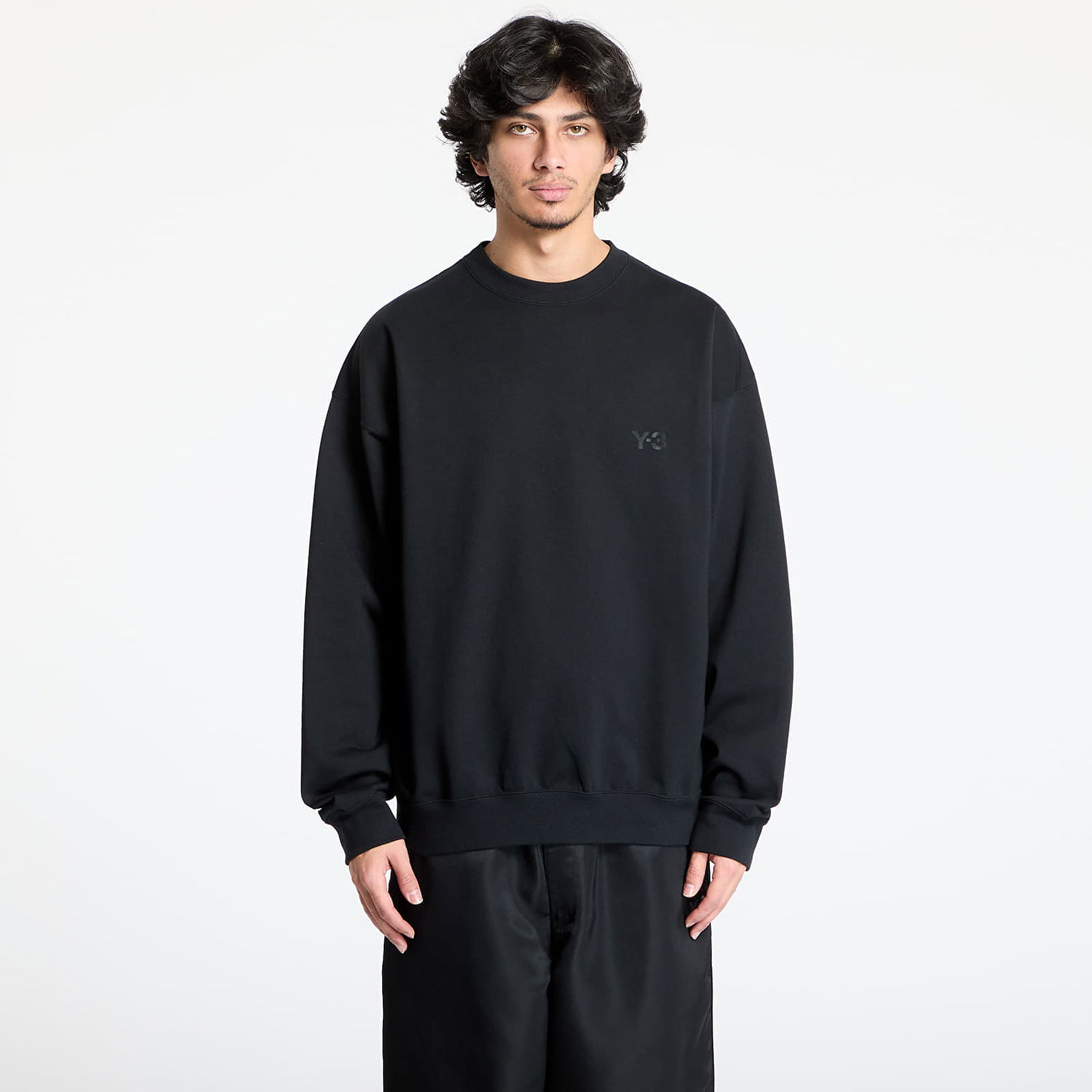 Sweater Y-3 Y-3 French Terry Crew Sweatshirt Sort | JN4926, 0
