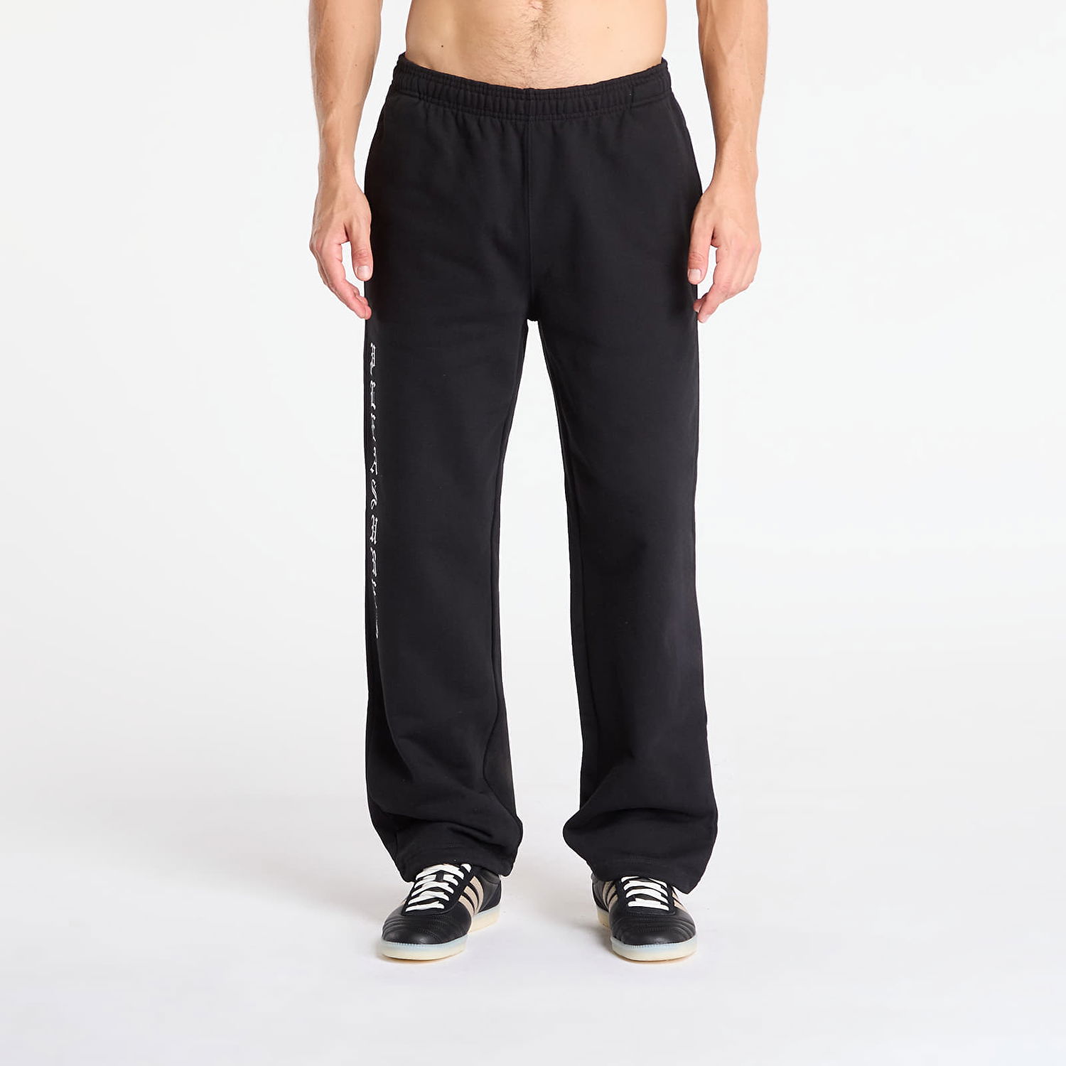 Joggingbukser Pleasures Pipe Sweatpants Sort | P25F080-BLACK, 0