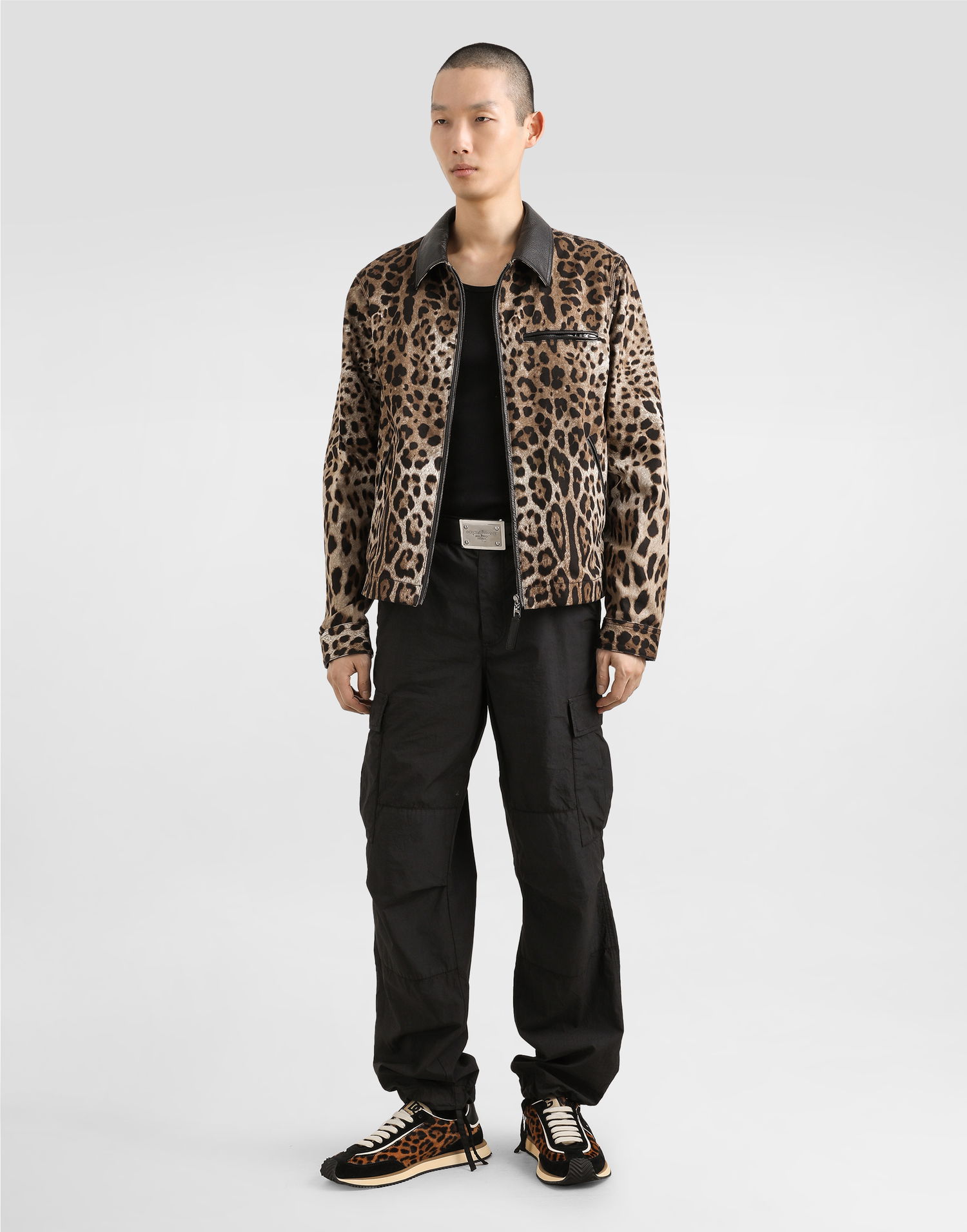 Jakke Dolce & Gabbana Dolce & Gabbana Leopard-Print Jacket Flerfarvet | G9BIOTFSFN4HY13M, 1