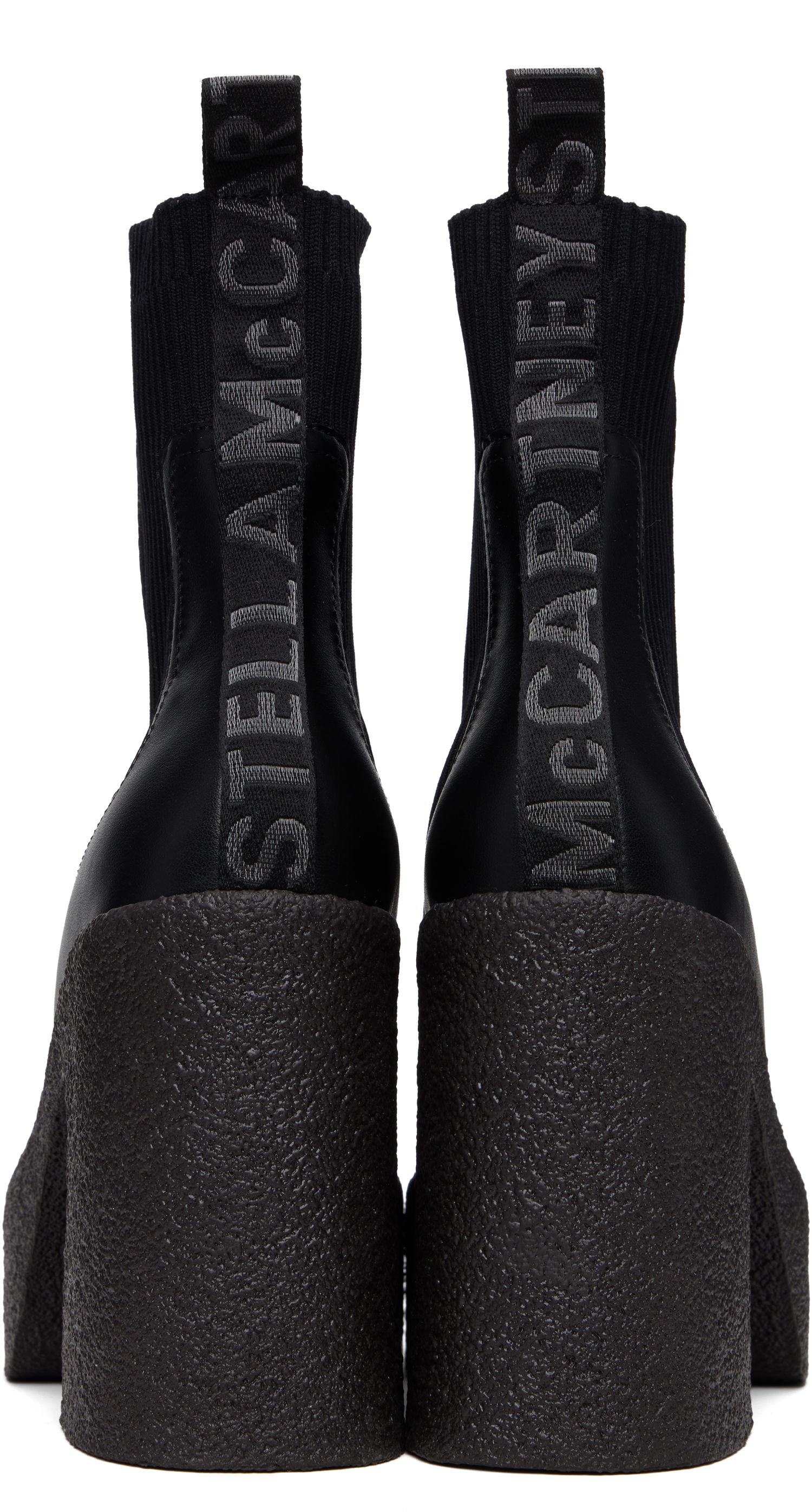 Sokker Stella McCartney Stella McCartney Skyla Heeled Sock Chelsea Boots Sort | 810440APADE0, 1