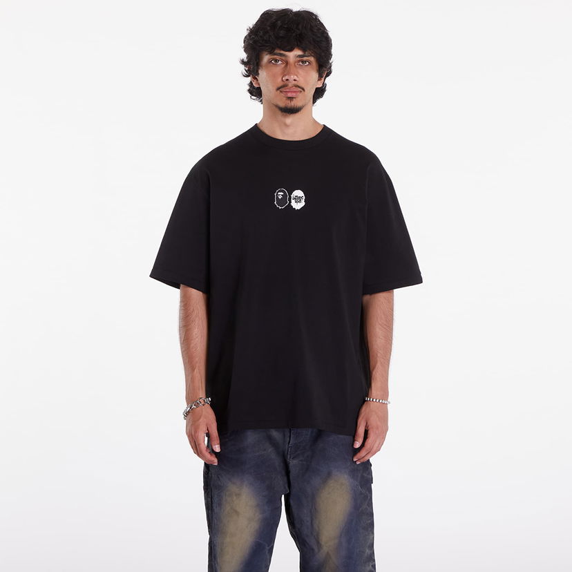 T-shirt BAPE A BATHING APE Mad Ape Graphic Logo Relaxed Fit Tee Sort | 001TEK301341MBLK