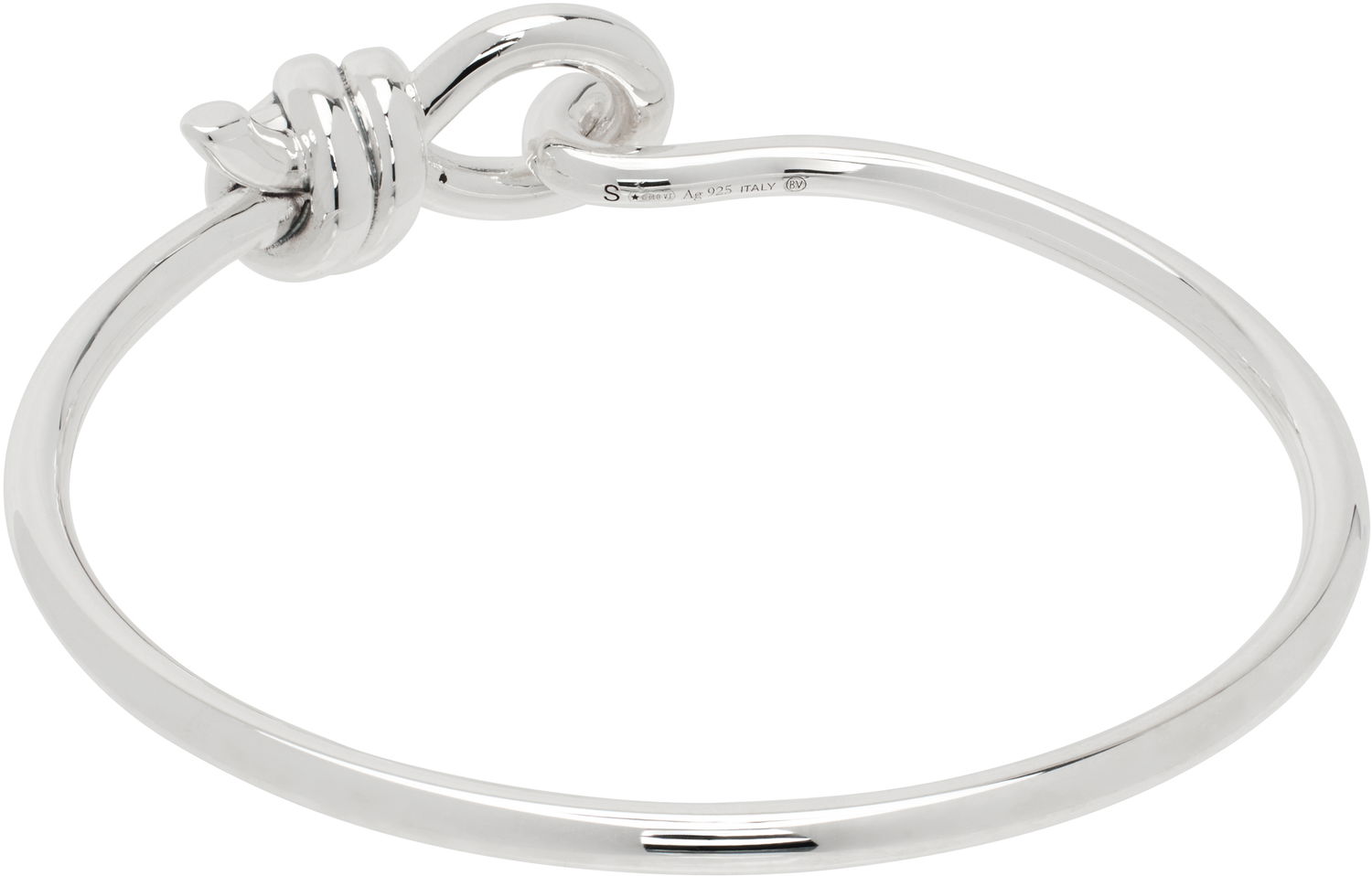 Armbånd Bottega Veneta Knotted Open Cuff Bracelet Metalisk | 815933 V5070, 1