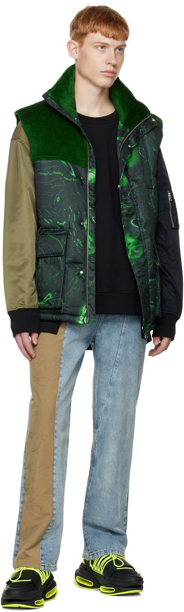 Vest Feng Chen Wang Feng Chen Wang Graphic Down Vest Grøn | FUF14VS01, 3
