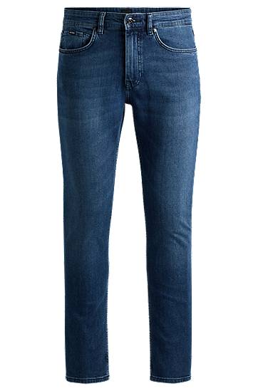 Jeans BOSS Delaware Slim-Fit Comfort-Stretch Jeans Blå | 50524007, 0