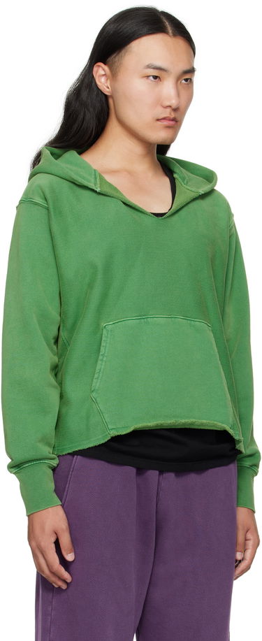 Sweatshirt LES TIEN Heavyweight Cropped Hoodie Brun | CF-1091-PD, 4