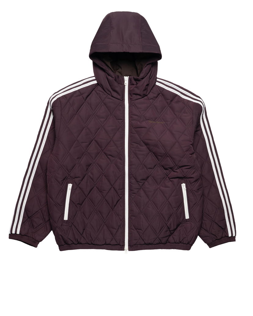 Puffer jakke adidas Originals Wales Bonner Quilted Hooded Jacket Bourgogne | KE9956