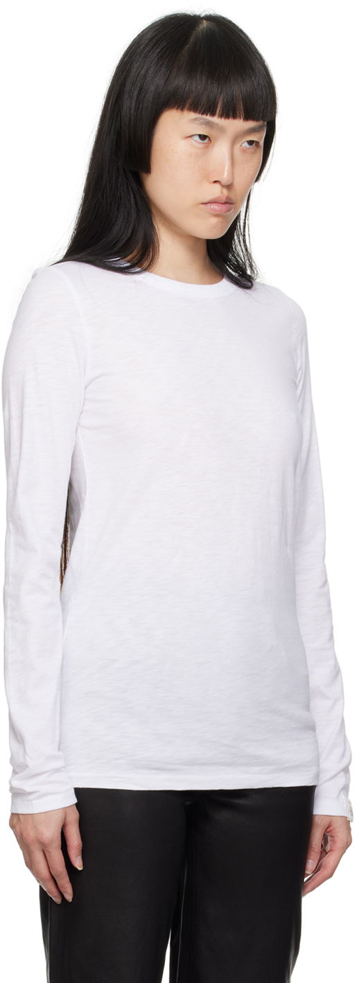 T-shirt rag & bone 'The Slub' Long Sleeve T-shirt Hvid | W275C51CH, 1