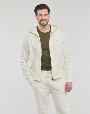 Sweatshirt Polo by Ralph Lauren Molleton Dye Hoodie Hvid | 710916692003, 1