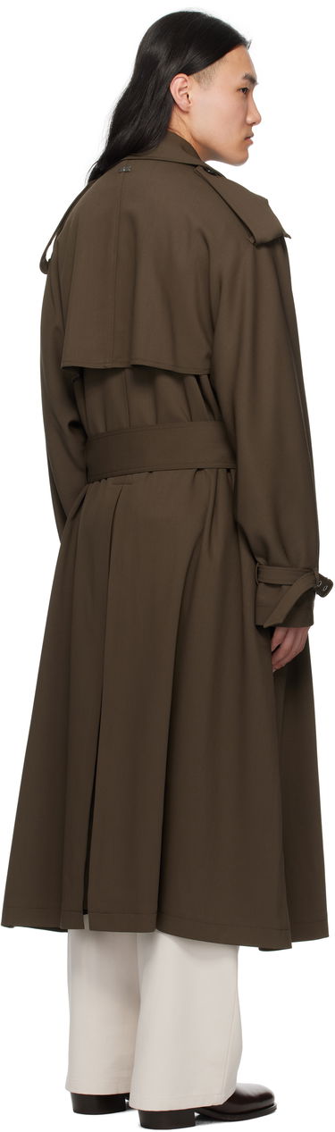 Trenchcoat AMI AMI Paris Wool Trench Coat Grøn | HJK604.WV0067, 2