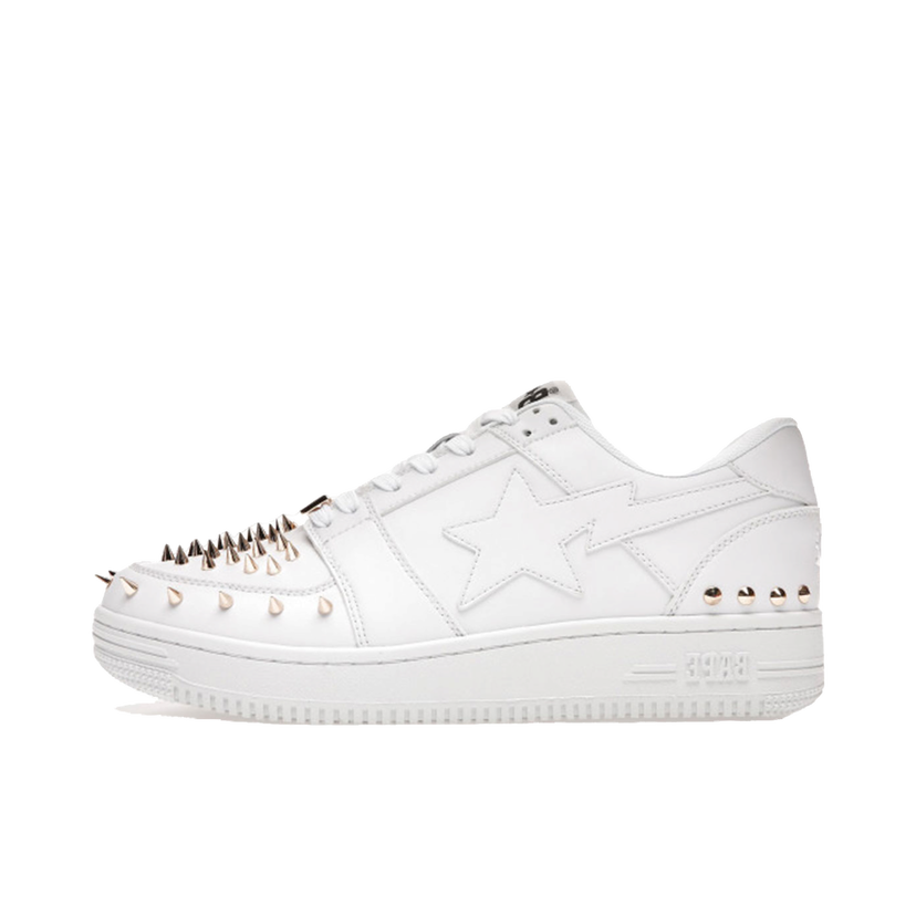 Sneakers og sko BAPE BAPE STA White Gold Studded Hvid | 1H20-191-020-WHT
