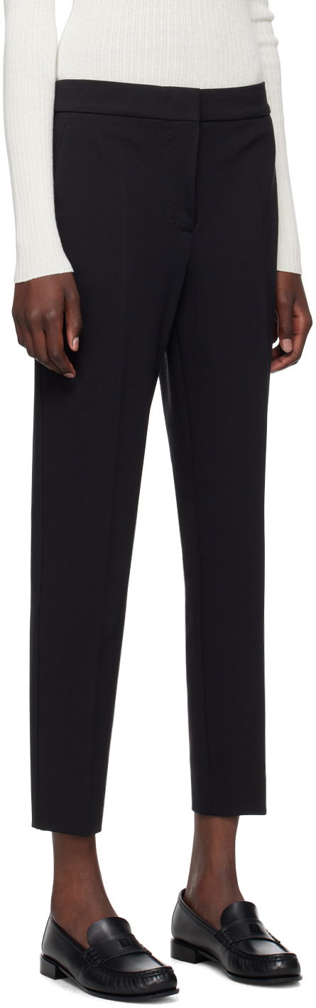 Bukser Max Mara Max Mara Women's Slim Fit Dress Trousers Sort | 2421786021, 1