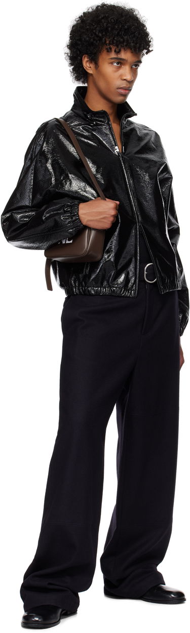 Jakke Courrèges Courrèges Vinyl Tracksuit Bomber Jacket Sort | 125CBL270VY0016, 3