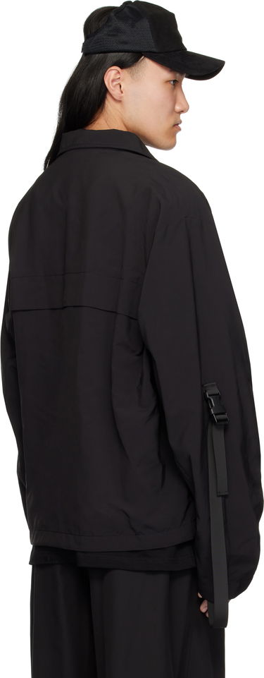 Vindjakke We11done We11done Strapped Windbreaker Jacket Sort | WD-JP0-25-004-M-BK, 2
