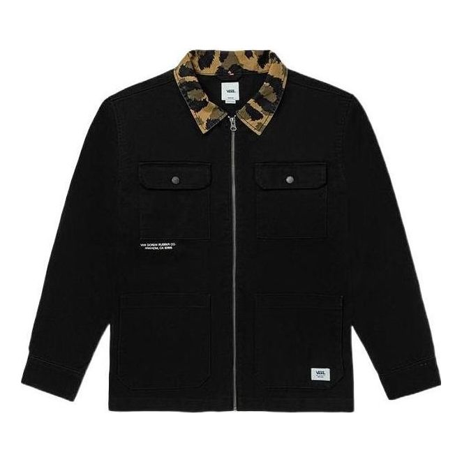 Bomberjakke Vans Print Mash Up Jacket Sort | VN0A7SDLBLK, 0