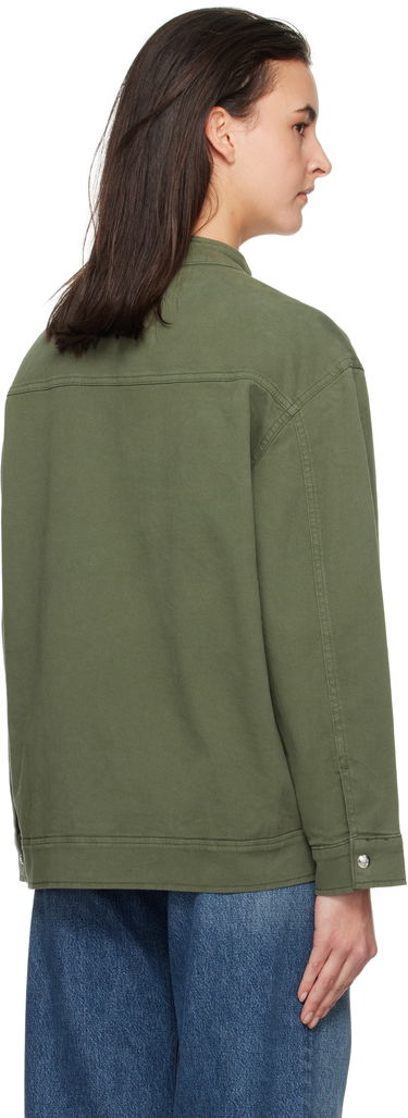 Jakke Anine Bing ANINE BING Henry Zip-Up Jacket Grøn | A-01-10385-AYG1, 2