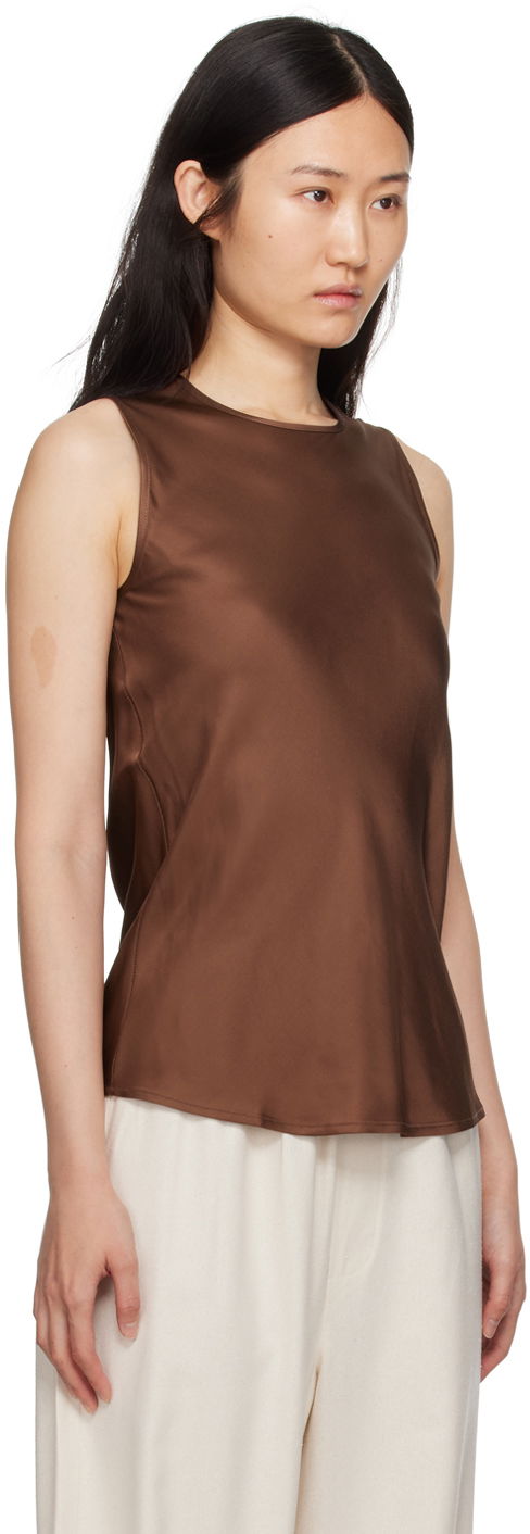 Tanktop Baserange Silk Tank Top Brun | TODYT-VI-SP24, 1