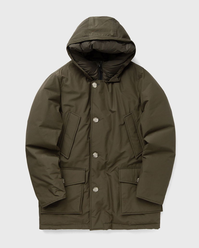 Parka WOOLRICH Arctic Parka with Button Closure and Attached Hood Grøn | CFWOOU0483MRUT0001-DAG