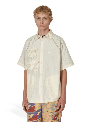 Skjorte adidas Originals Reveal Shortsleeve Overshirt Beige | HK2734