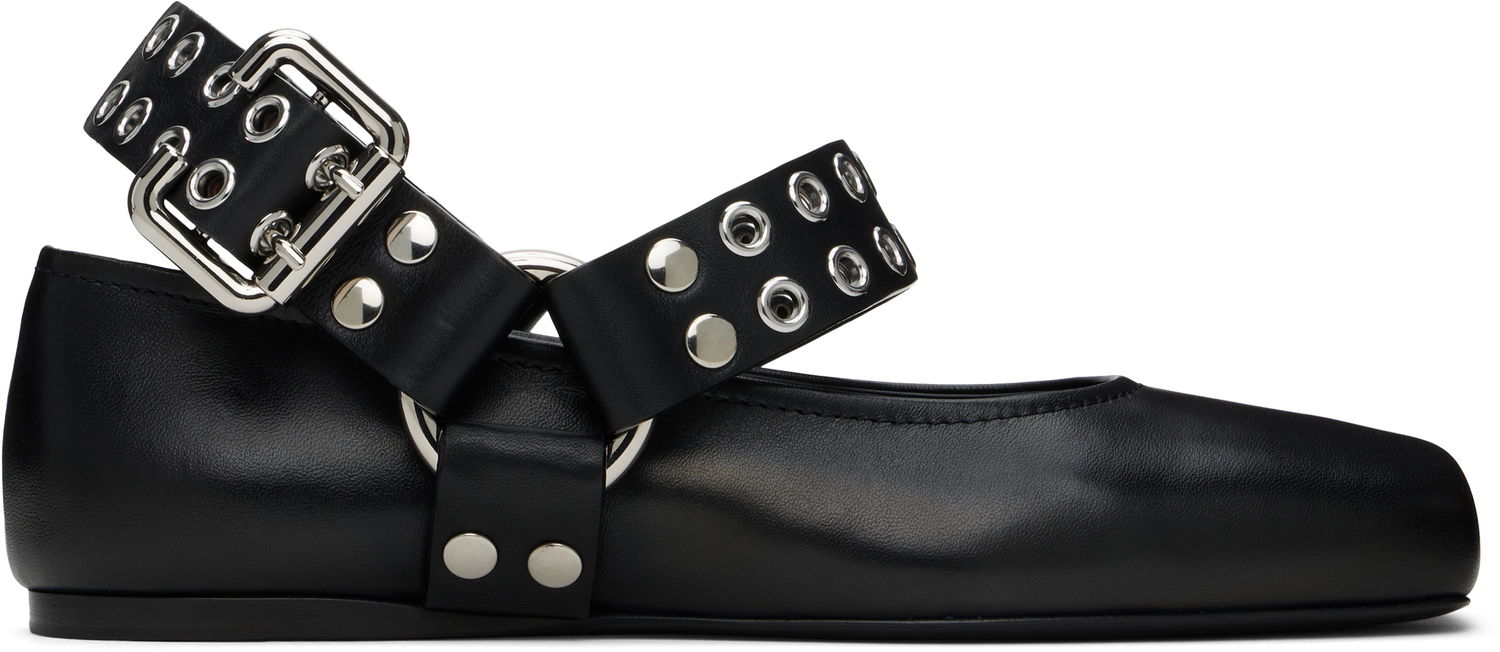 Sneakers og sko Alaïa ALAÏA Biker Ballerina Flats Sort | AA3A041CK290, 0