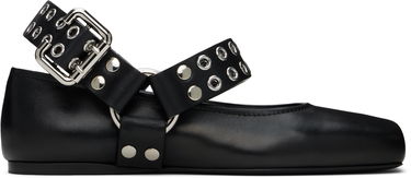 Sneakers og sko Alaïa ALAÏA Biker Ballerina Flats Sort | AA3A041CK290, 0