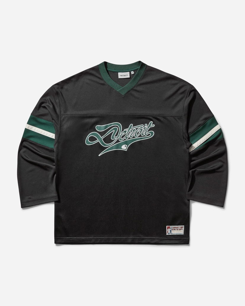Jersey Carhartt WIP Detroit Mesh Longsleeve T-Shirt Sort | I034620 3A0XX