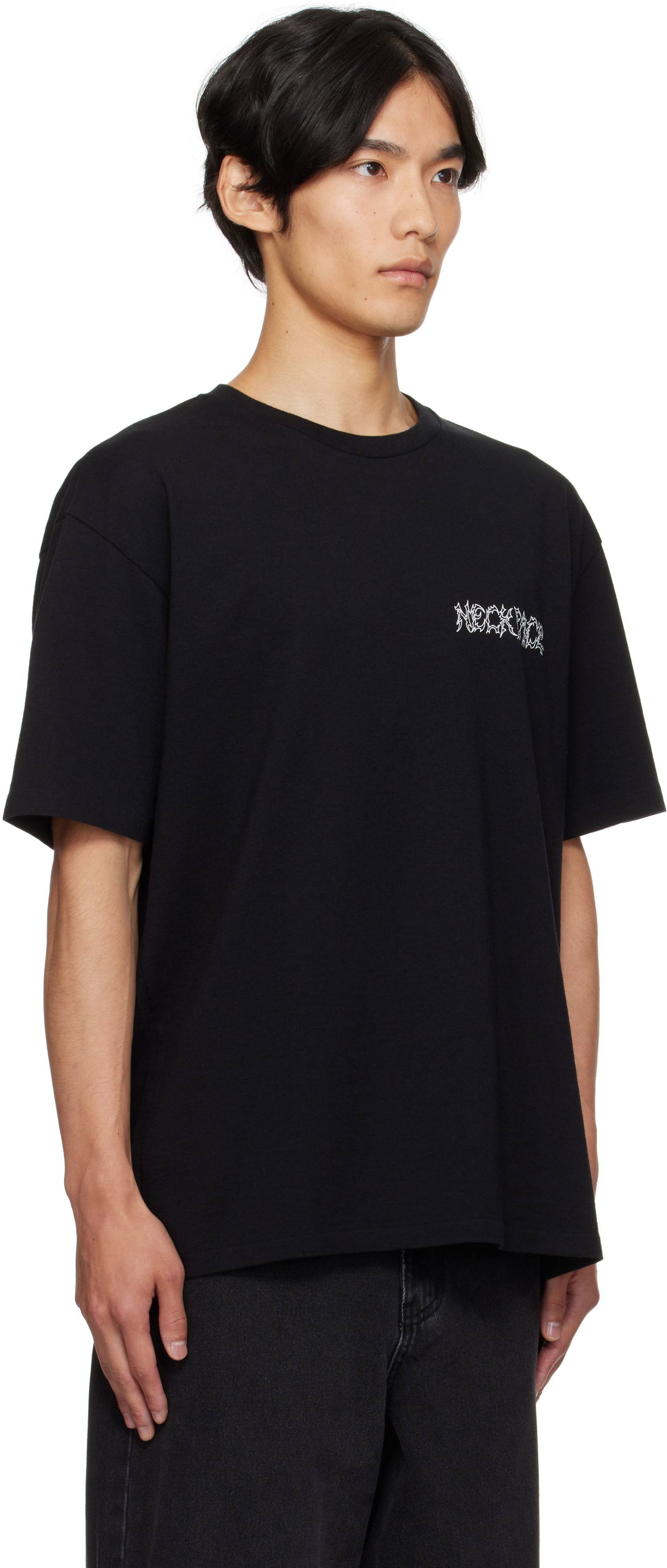 T-shirt WACKO MARIA NECKFACE Edition Washed Heavy T-Shirt Sort | NECKFACE-WM-WT01, 1