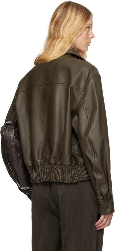 Bomberjakke LEMAIRE Lemaire Soft Nappa Leather Jacket Grøn | OW1135 LL0095, 2