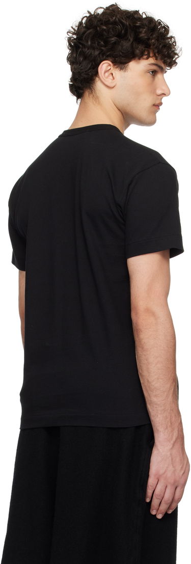 T-shirt Comme des Garçons Black T-Shirt with Red Heart Patch Sort | AX-T108-051, 2