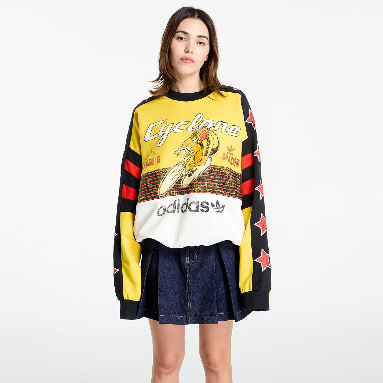 Sweatshirt adidas Originals Archive Cycling Sweatshirt Gul | JW0147, 0