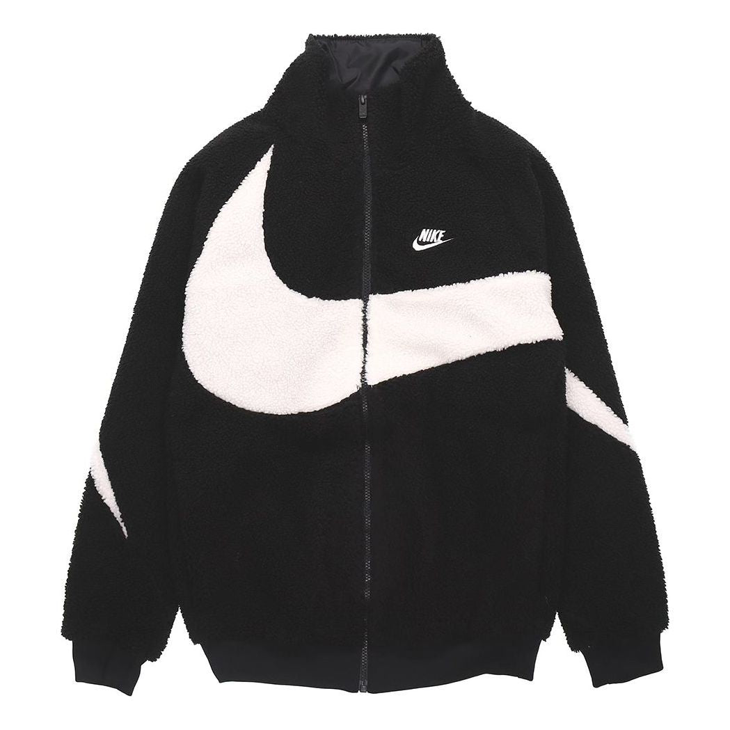Bomberjakke Nike Big Swoosh Stand Collar Jacket Sort | DH2474-011, 0